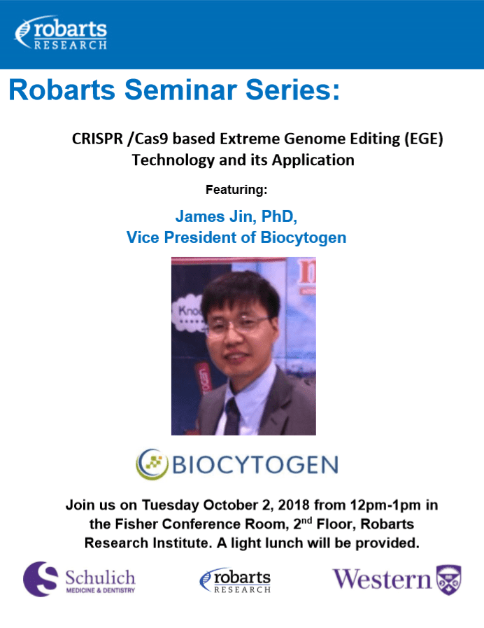 Biocytogen seminar at the University of Western Ontario