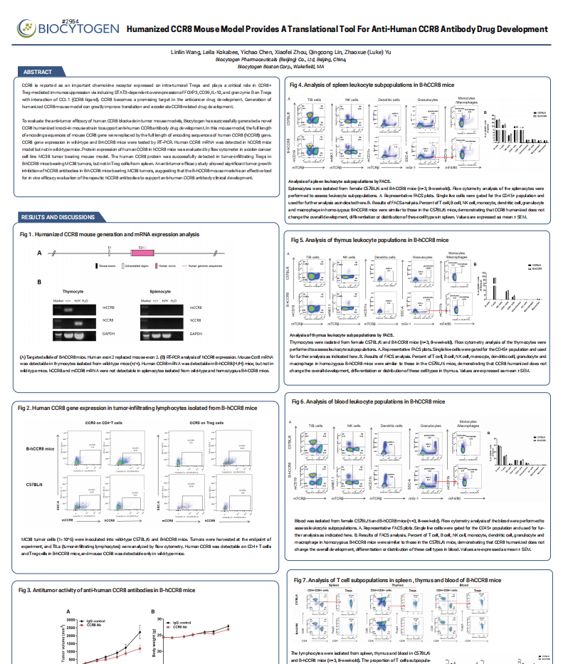 Humanized CCR8 Mouse Model Provides A Translational Tool For Anti-Human CCR8 Antibody Drug Development