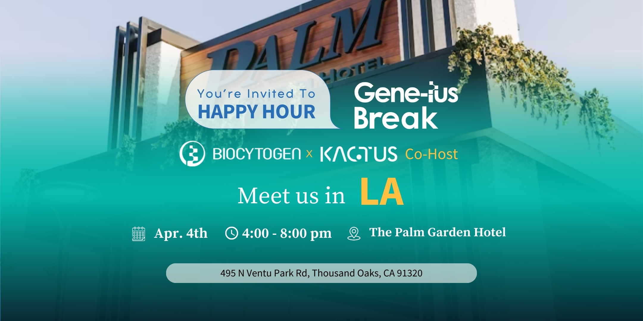 Join BIOCYTOGEN at Gene-ius Break LA
