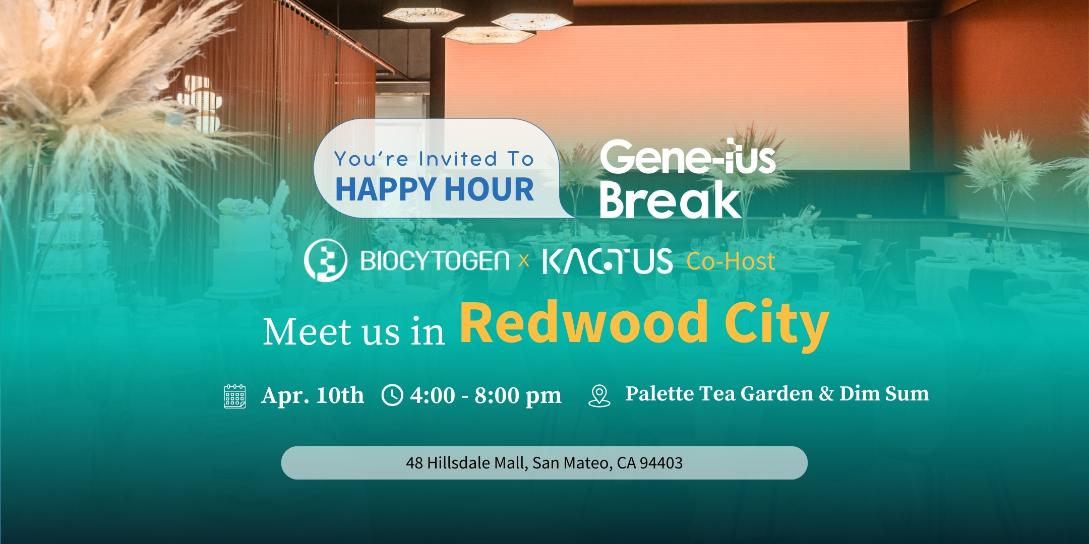 Join BIOCYTOGEN at Gene-ius Break Redwood City