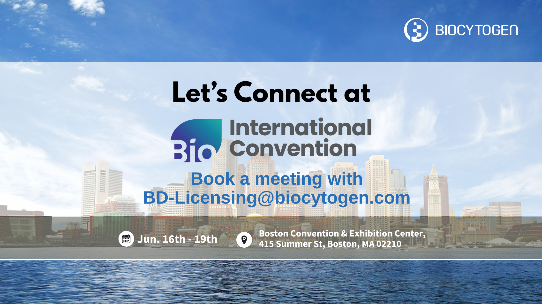 Join BIOCYTOGEN at BIO US