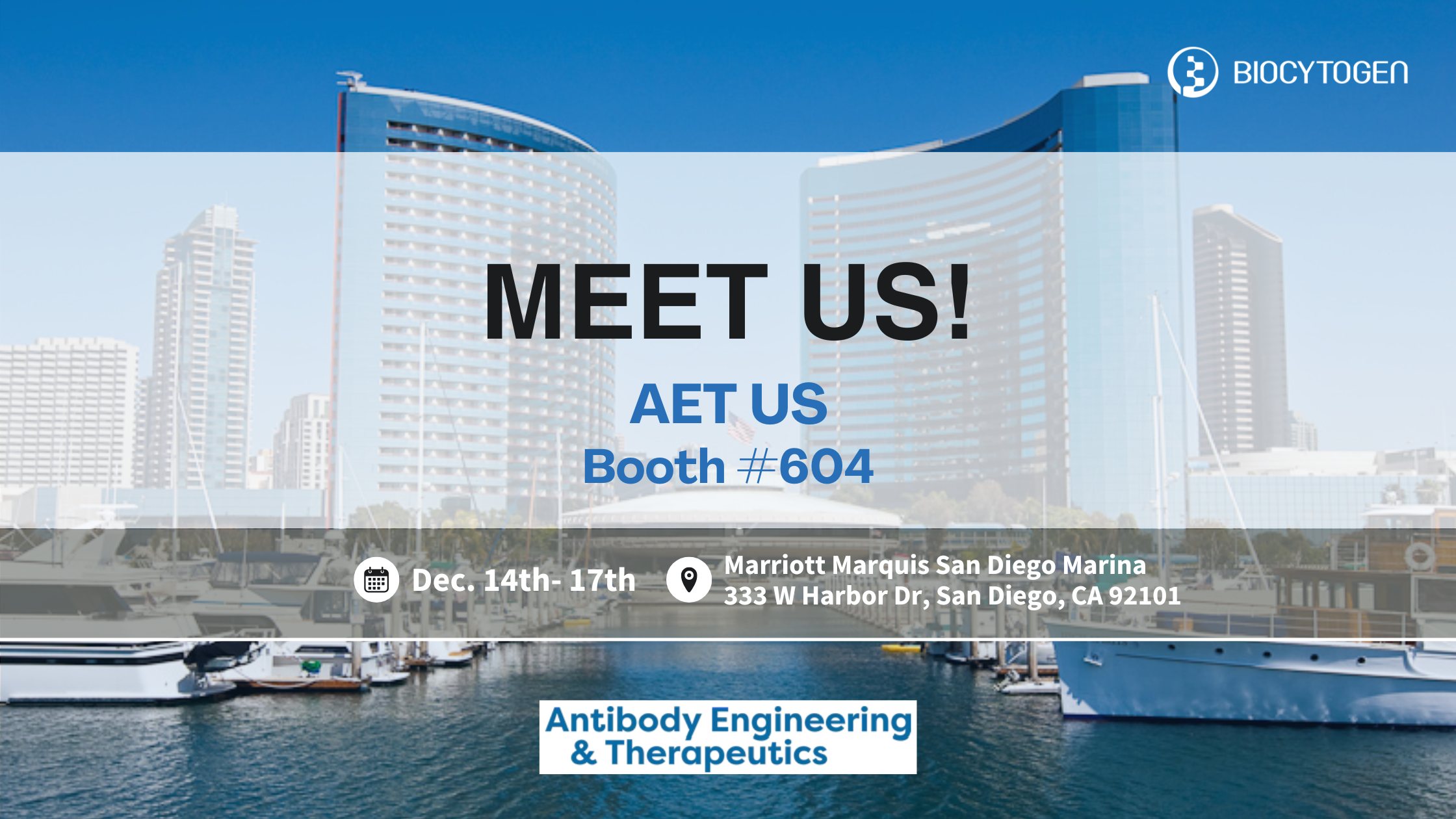 Join BIOCYTOGEN at AET US