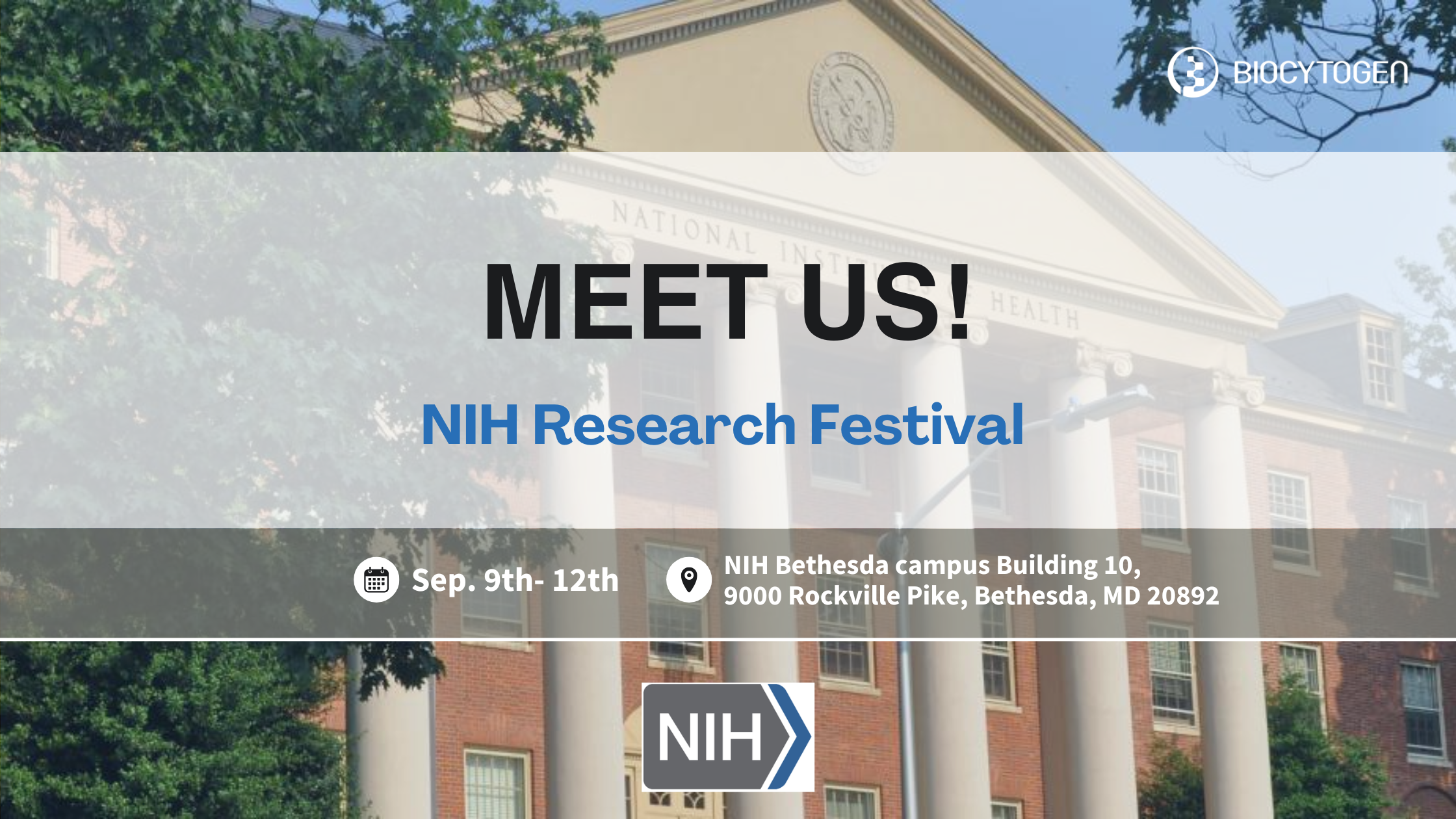 Join BIOCYTOGEN at NIH Research Festival