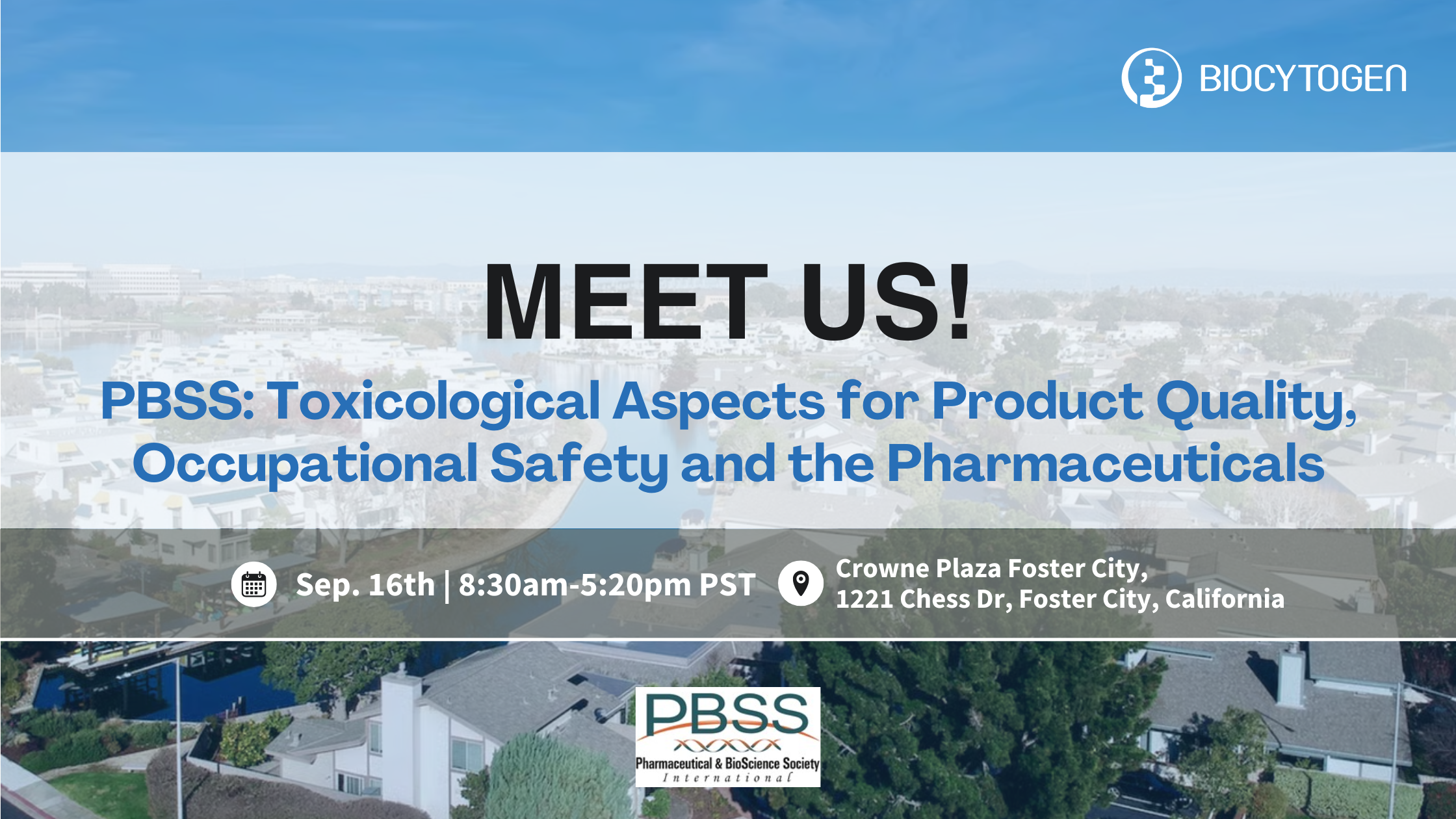 Join BIOCYTOGEN at the PBSS: Toxicological Aspects for Product Quality, Occupational Safety and the Pharmaceuticals