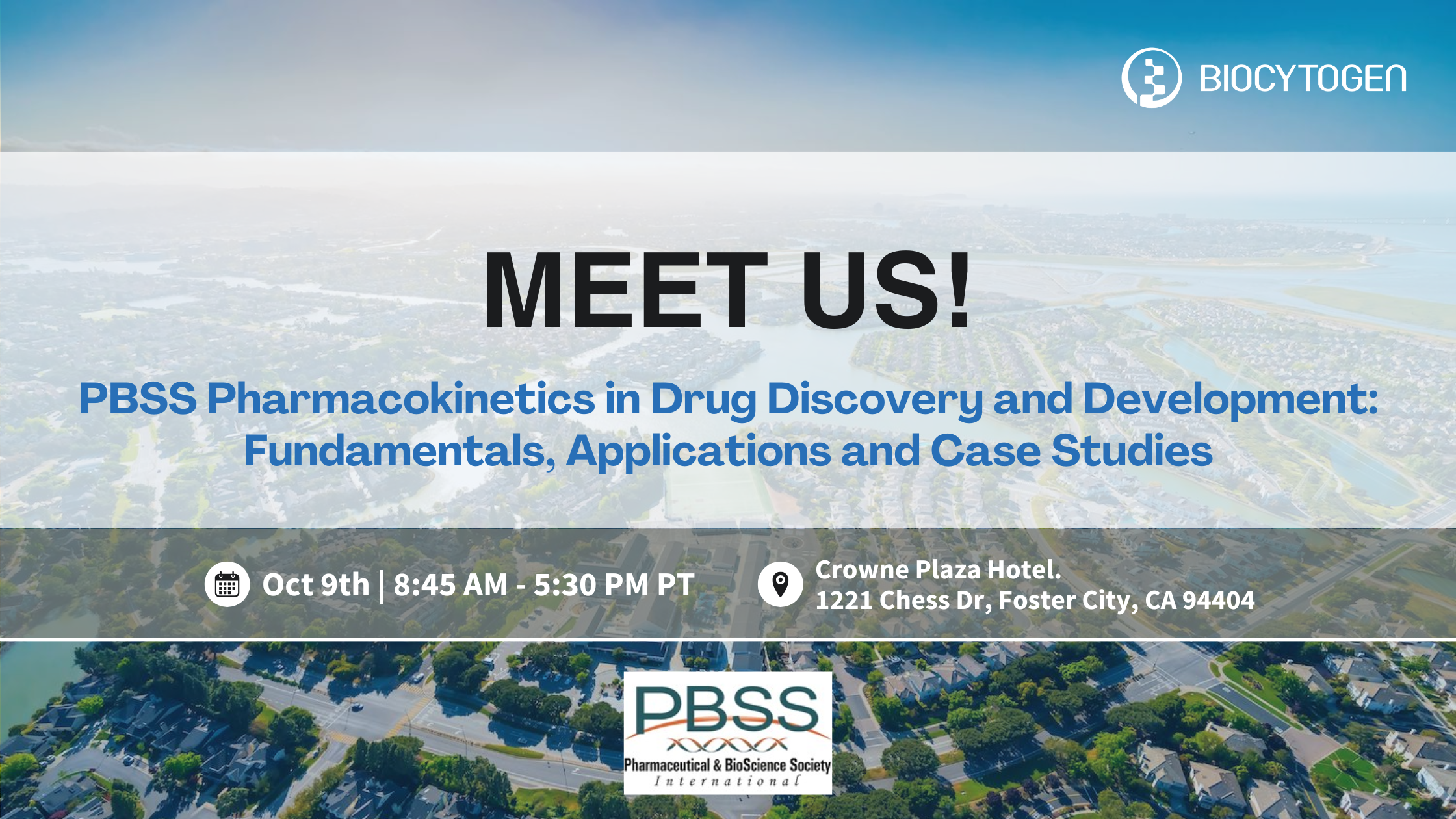 Join BIOCYTOGEN at PBSS Pharmacokinetics in Drug Discovery and Development: Fundamentals, Applications and Case Studies