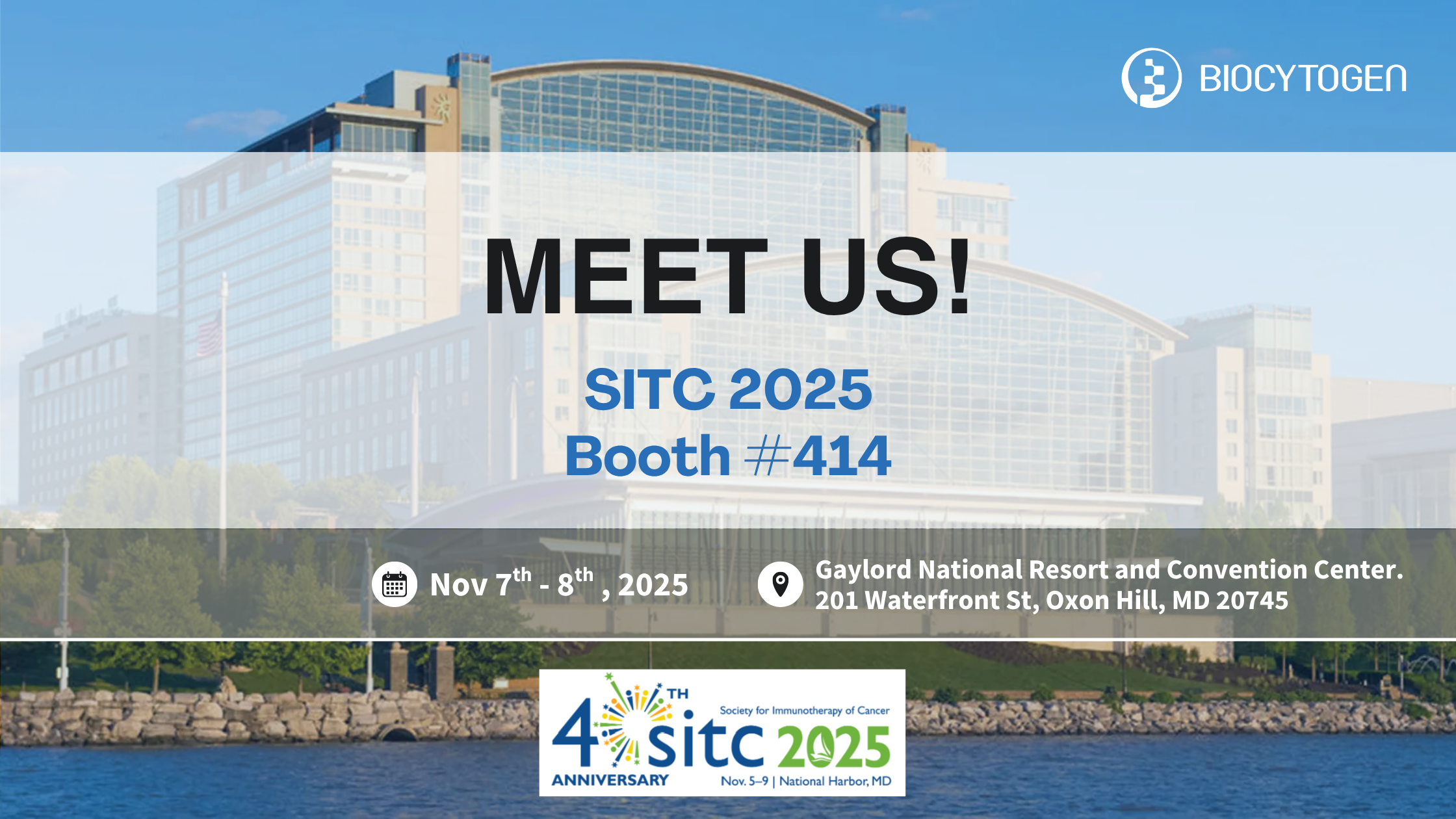 Join BIOCYTOGEN at SITC 2025 Annual Meeting