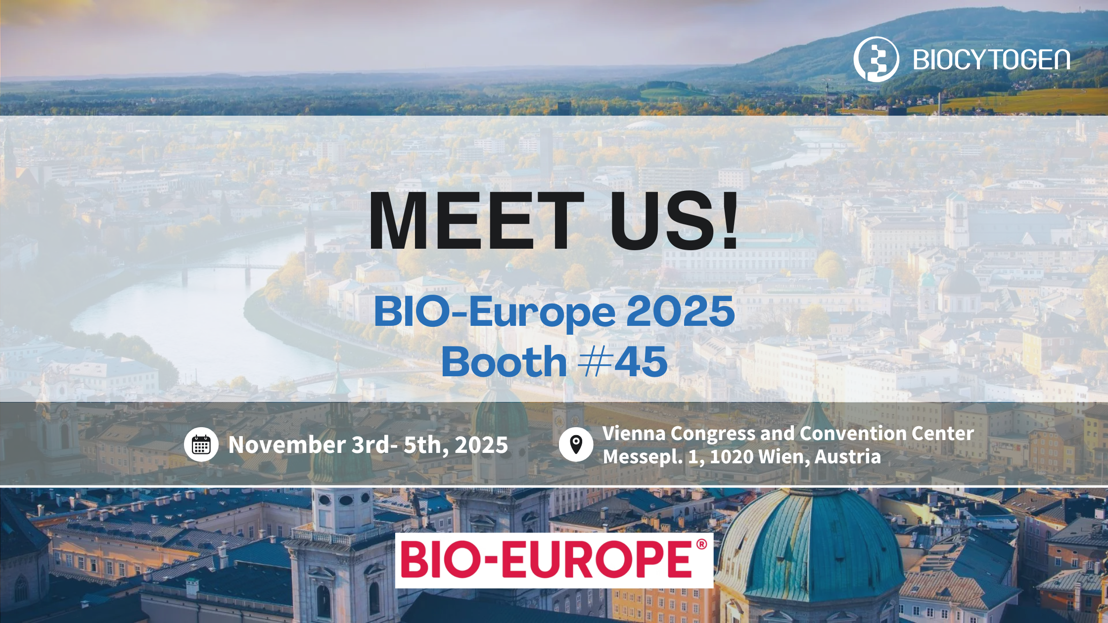 Join BIOCYTOGEN at BIO-Europe