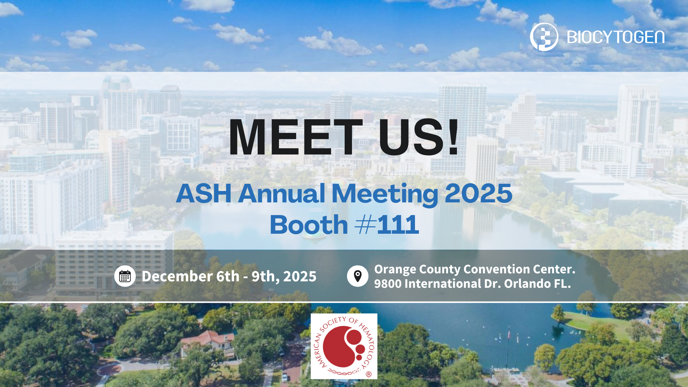 Join BIOCYTOGEN at ASH Annual Meeting 2025