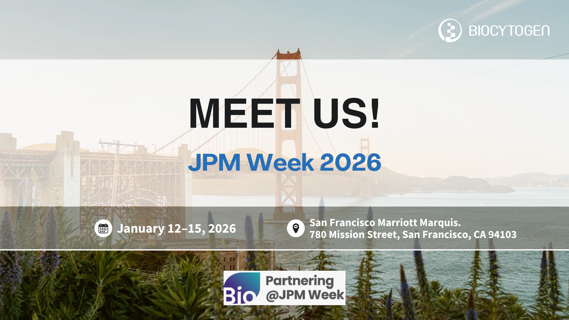 Join BIOCYTOGEN at Bio Partnering JPM Week 2026