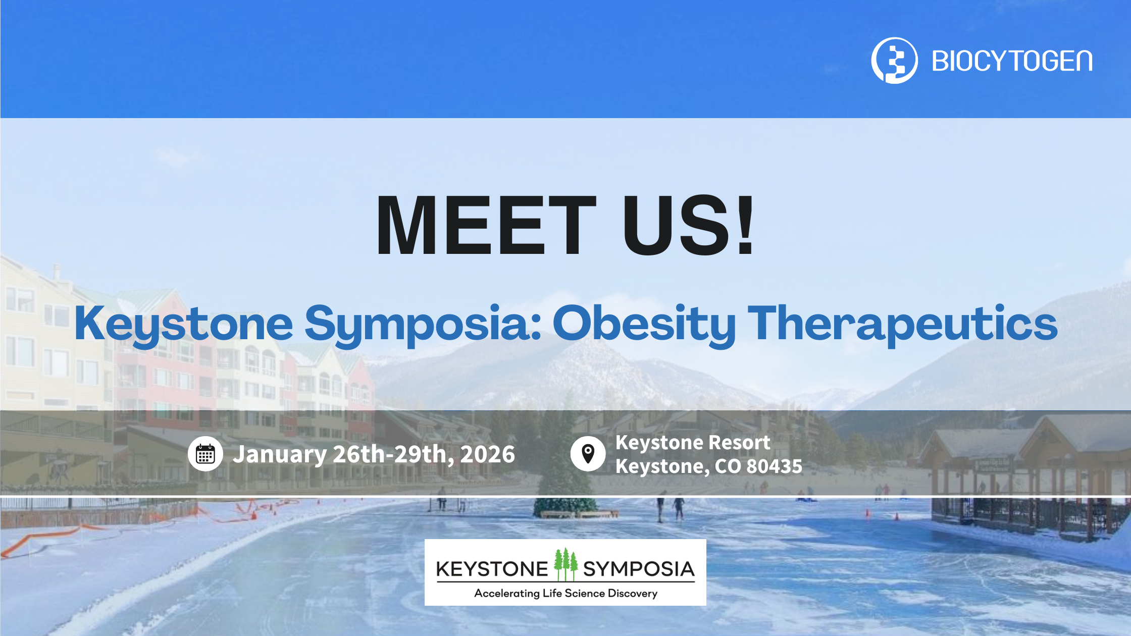 Join BIOCYTOGEN at Keystone Symposia: Obesity Therapeutics