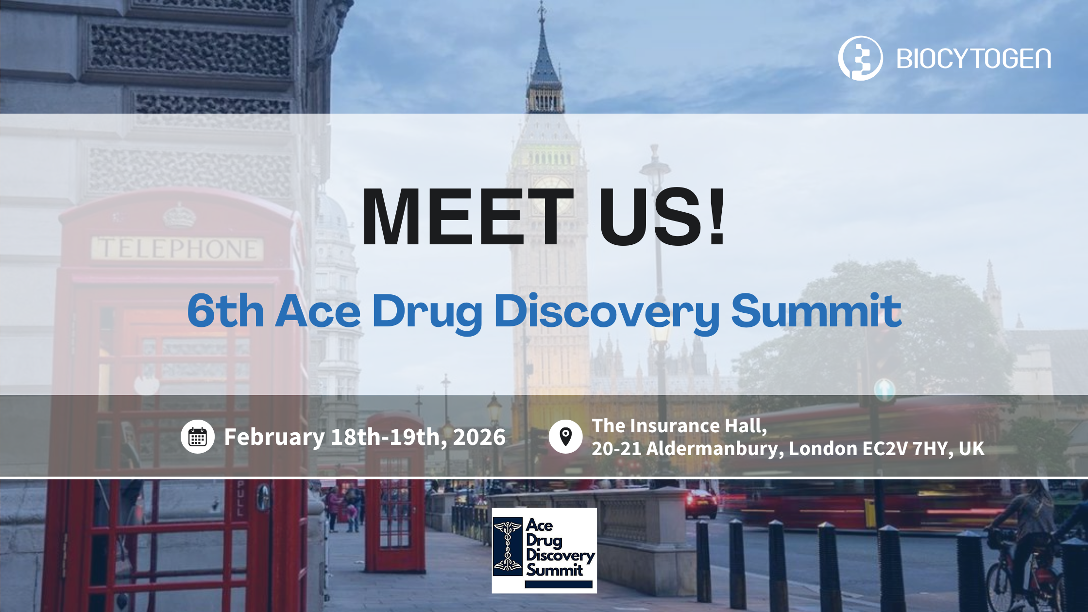 Join BIOCYTOGEN at the 6th Ace Drug Discovery Summit