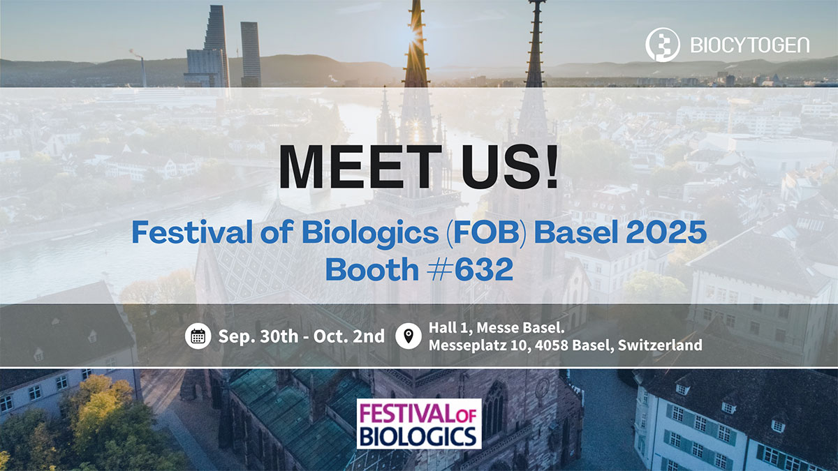 Join BIOCYTOGEN at FOB Basel 2025