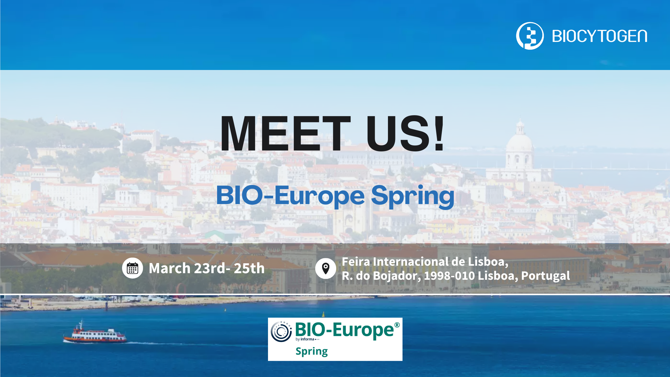 Join BIOCYTOGEN at BIO-Europe Spring
