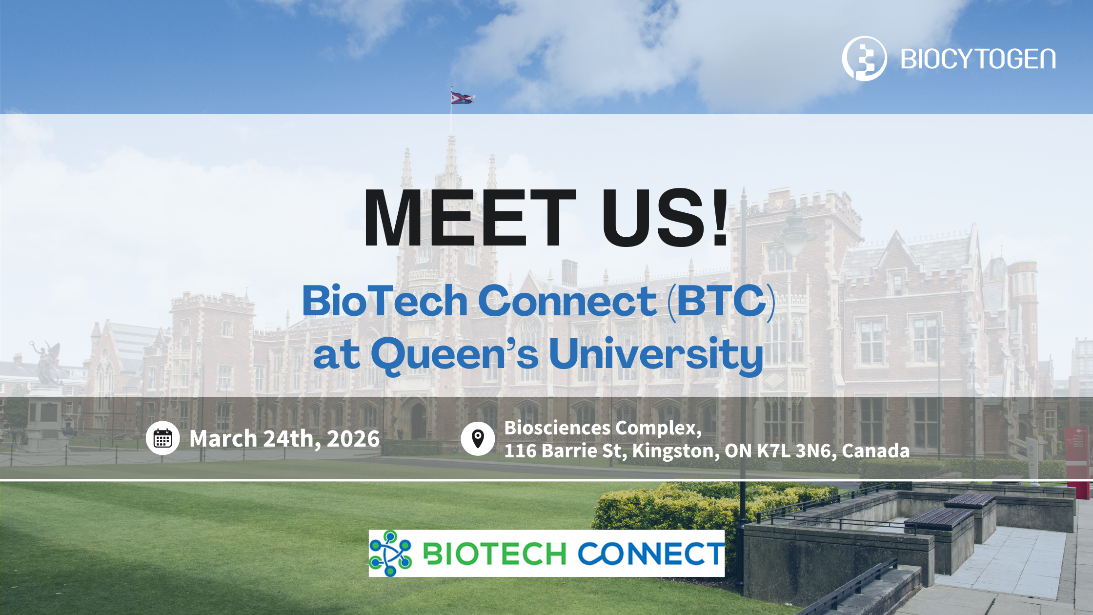Join BIOCYTOGEN at BioTech Connect at Queen&rsquo;s University