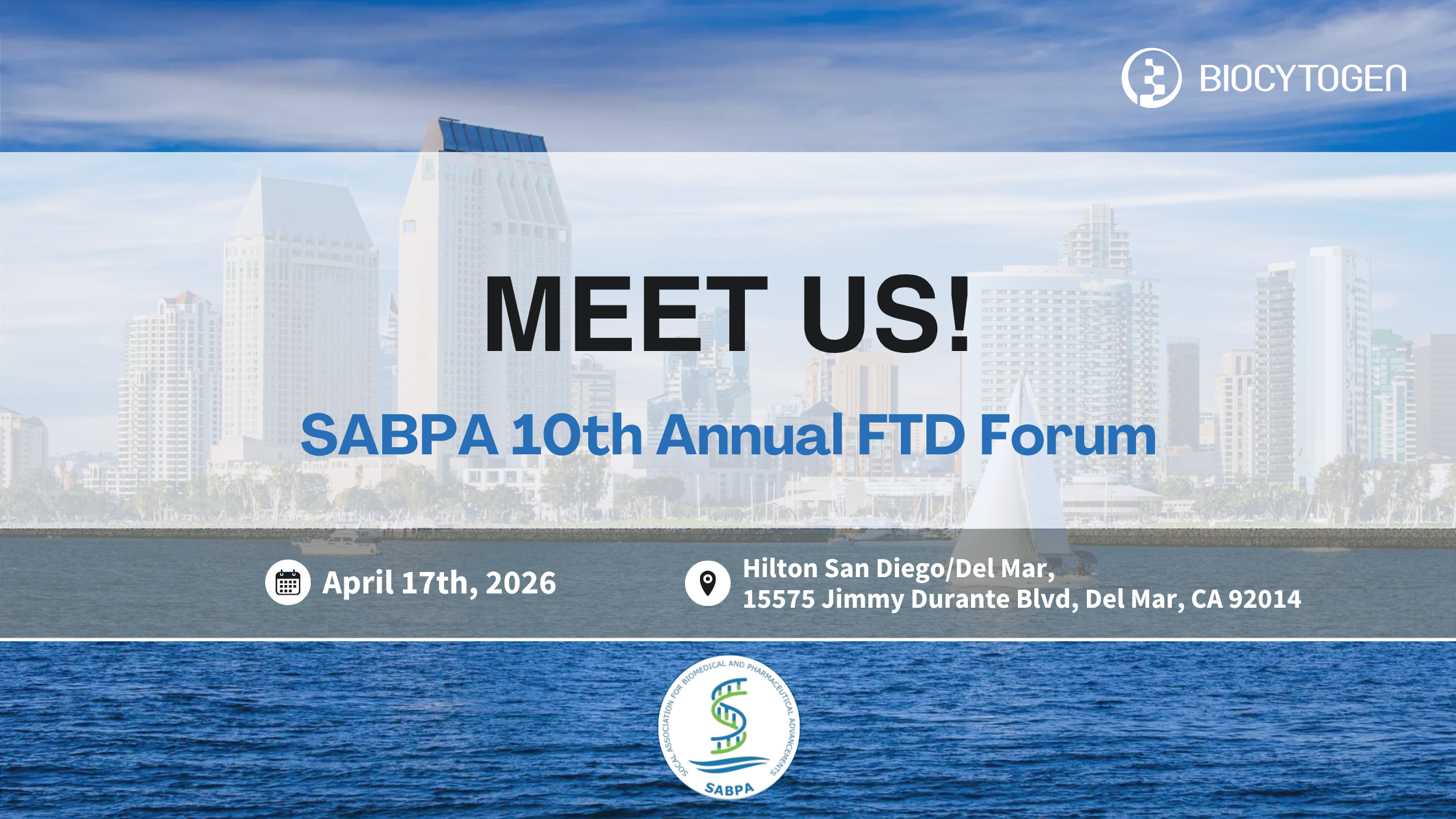 Join BIOCYTOGEN at SABPA 10th Annual Frontiers in Therapeutics and Diagnostics Forum