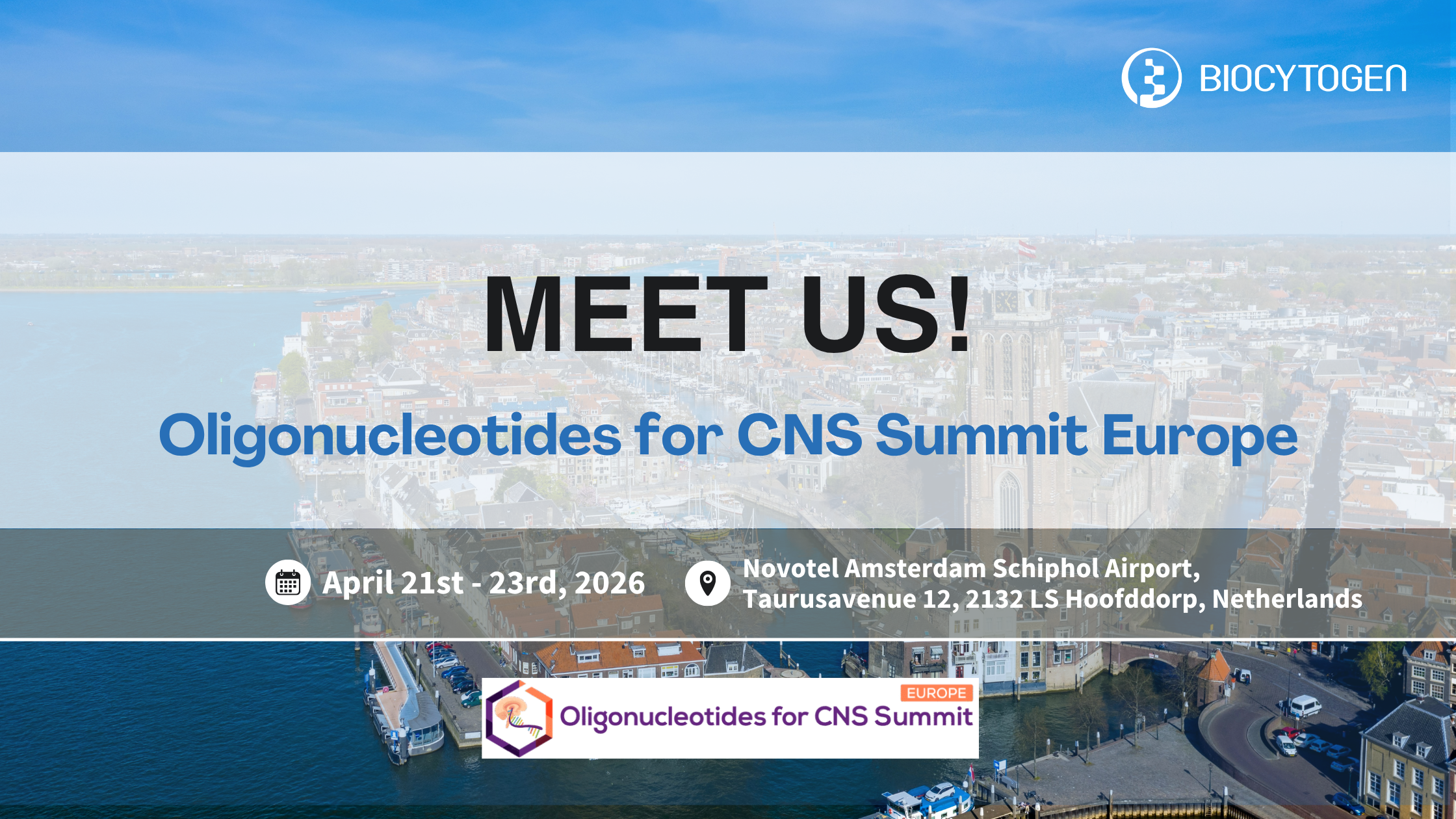 Join BIOCYTOGEN at Oligonucleotides for CNS Summit Europe