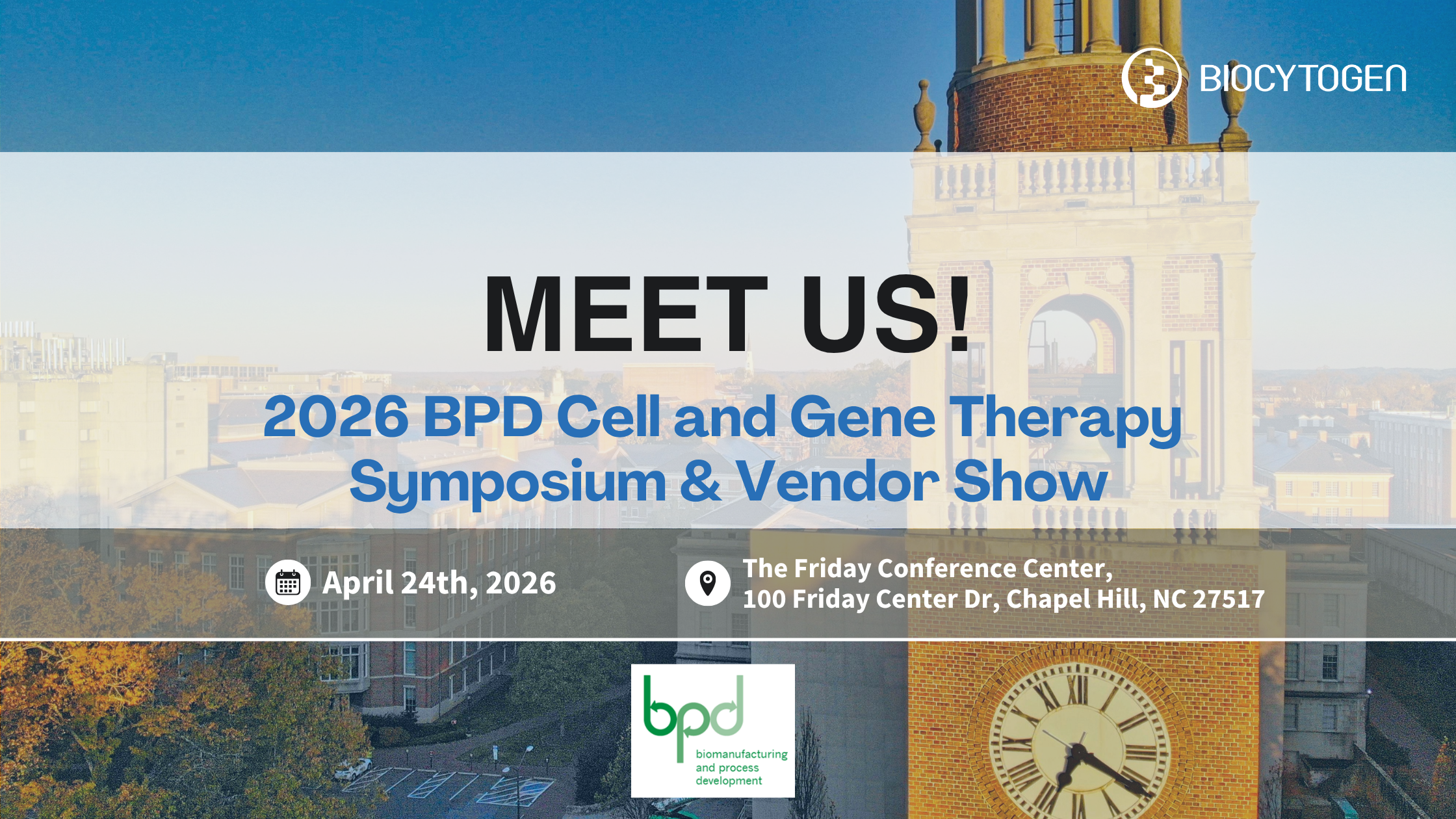 Join BIOCYTOGEN at 2026 BPD Cell and Gene Therapy Symposium & Vendor Show