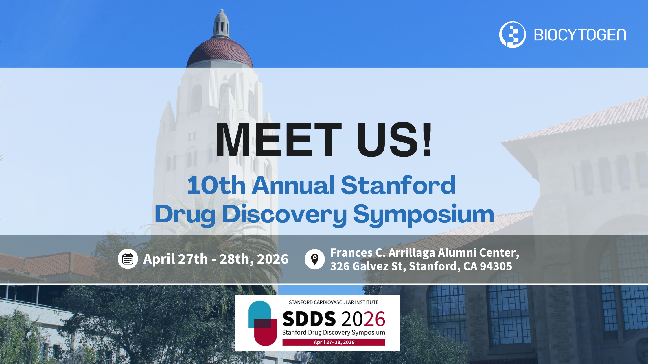 Join BIOCYTOGEN at the 10th Annual Stanford Drug Discovery Symposium