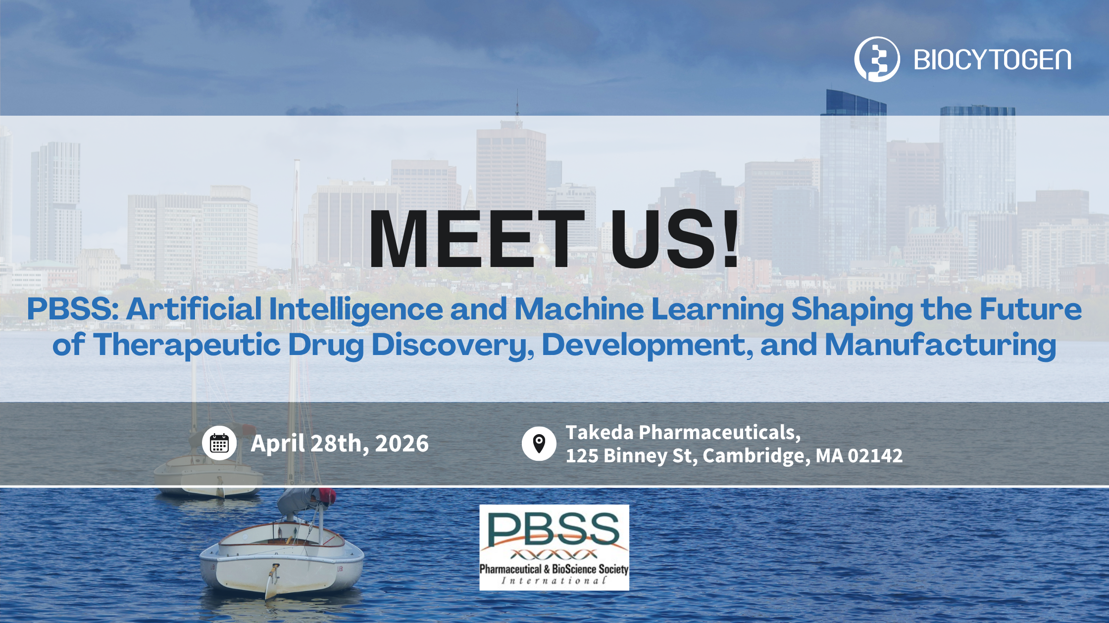 Join BIOCYTOGEN at PBSS: Artificial Intelligence and Machine Learning Shaping the Future of Therapeutic Drug Discovery, Development, and Manufacturing