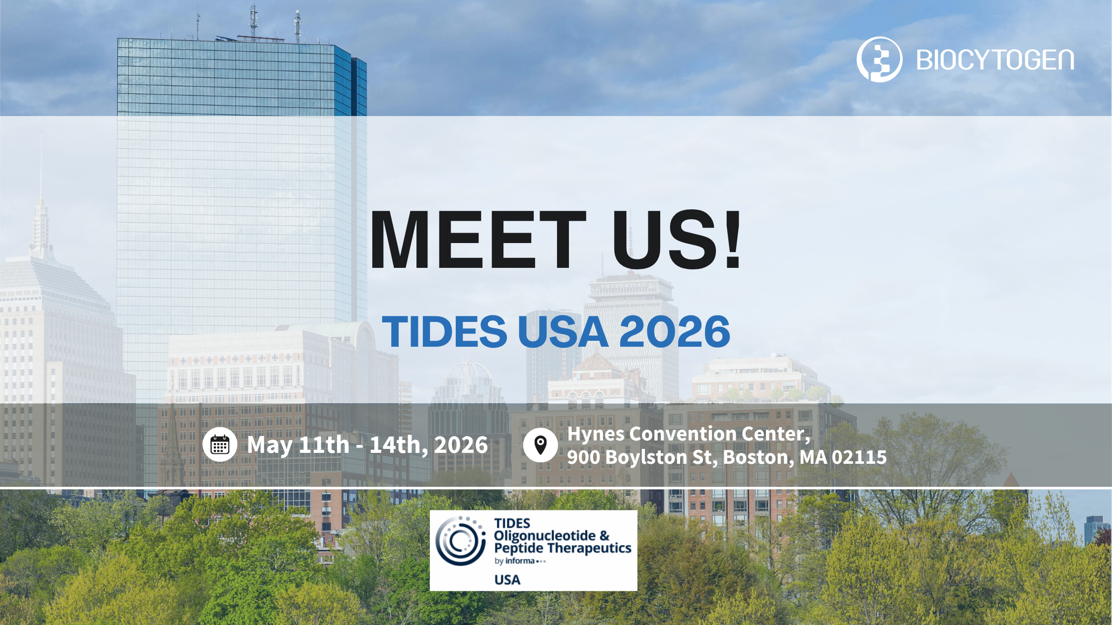 Join BIOCYTOGEN at TIDES USA 2026