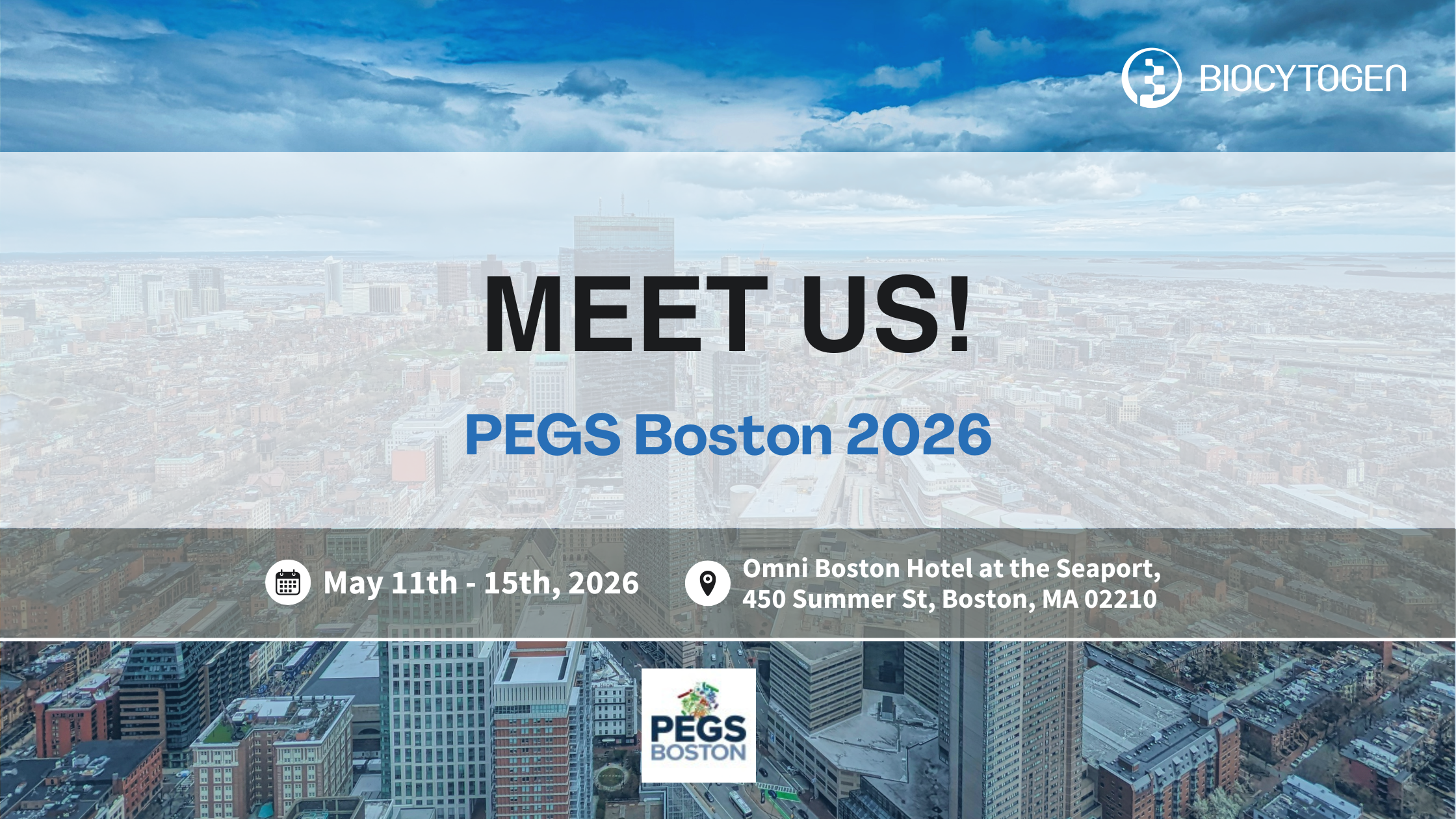 Join BIOCYTOGEN at the 2026 PEGS Boston Summit