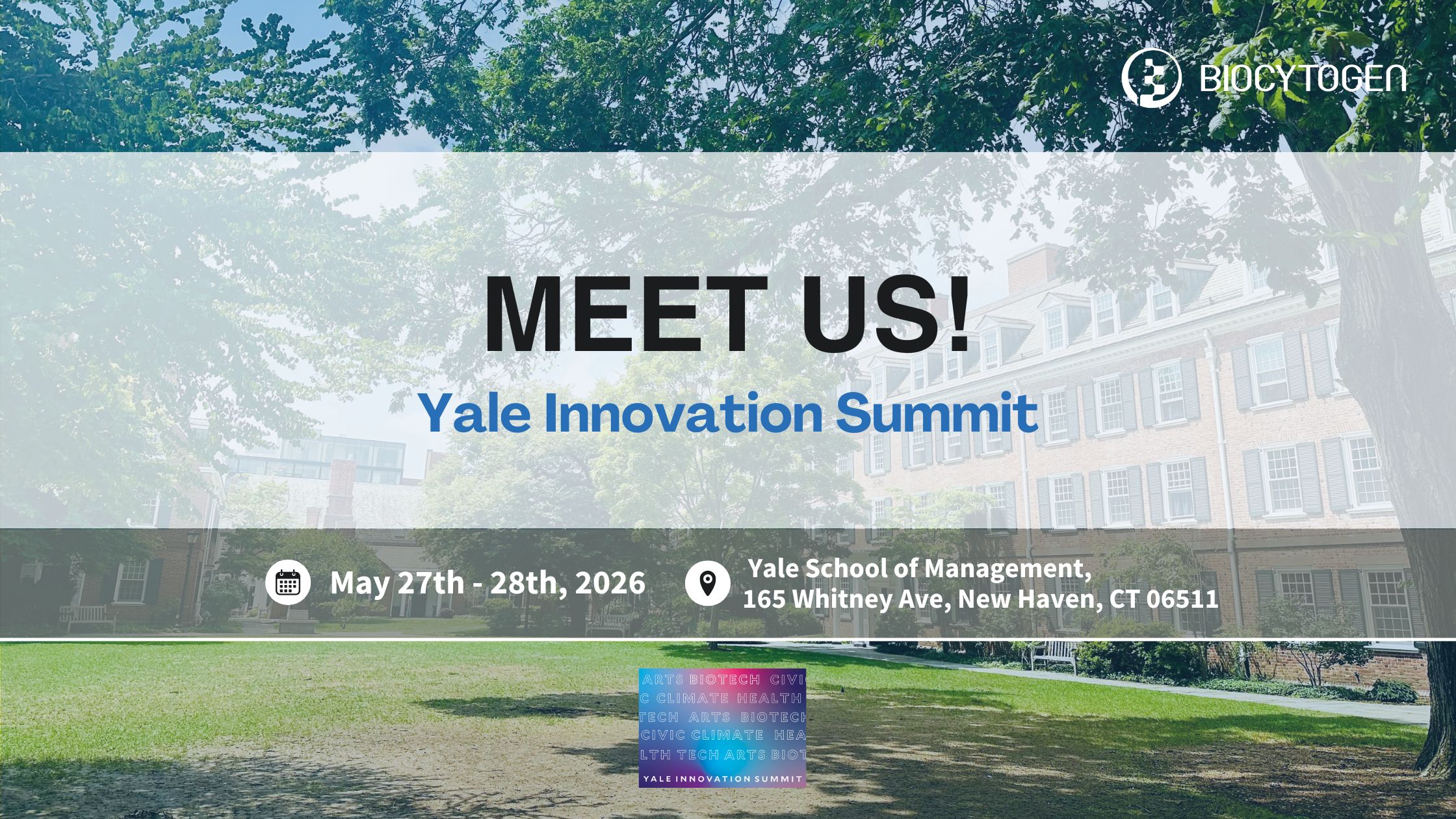 Join BIOCYTOGEN at the Yale Innovation Summit