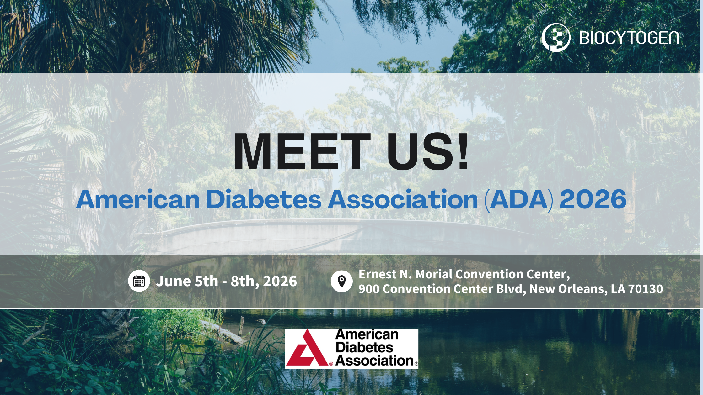 Join BIOCYTOGEN at ADA 2026 Scientific Sessions