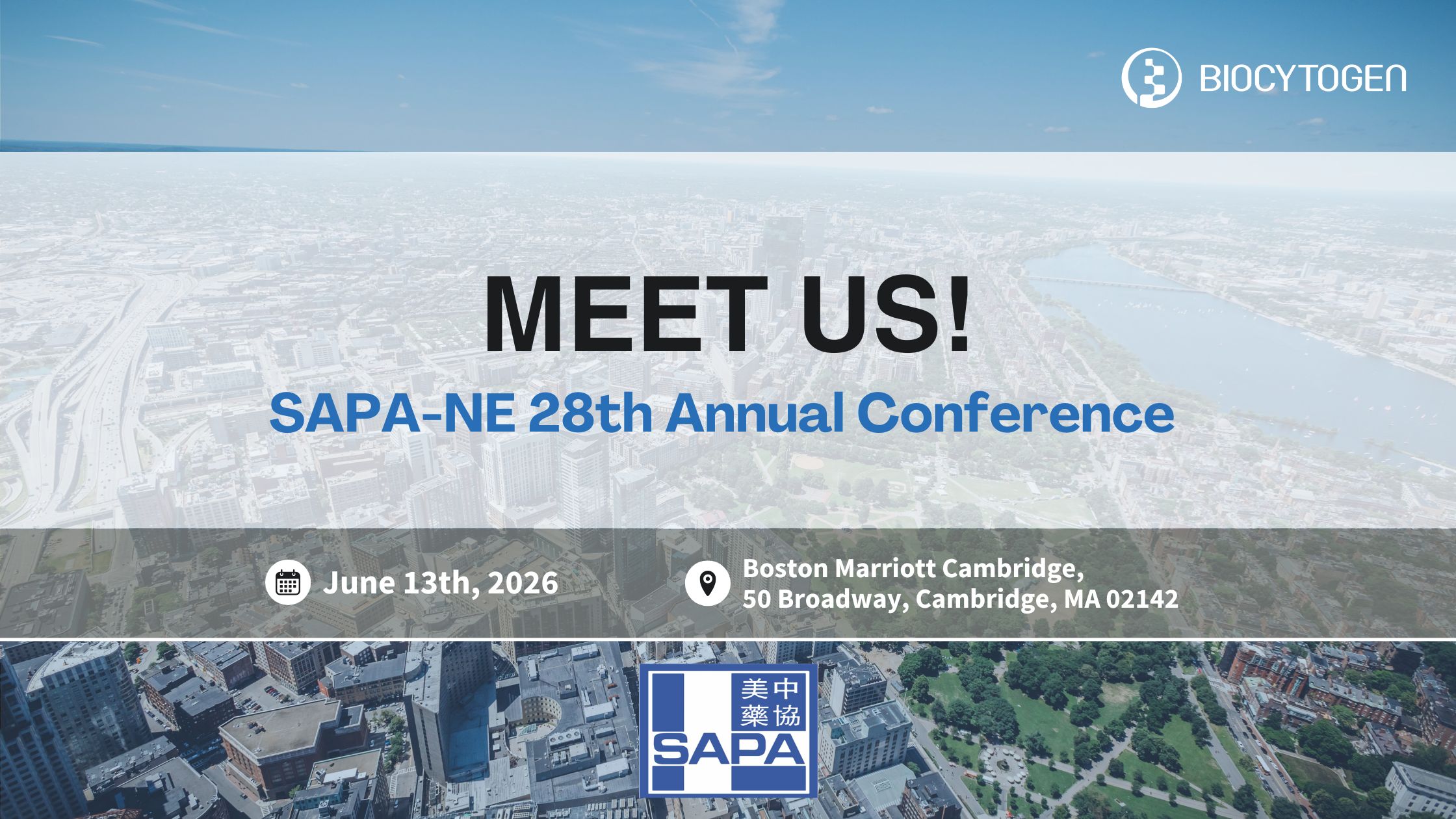 Join BIOCYTOGEN at the SAPA-NE 28th Annual Conference