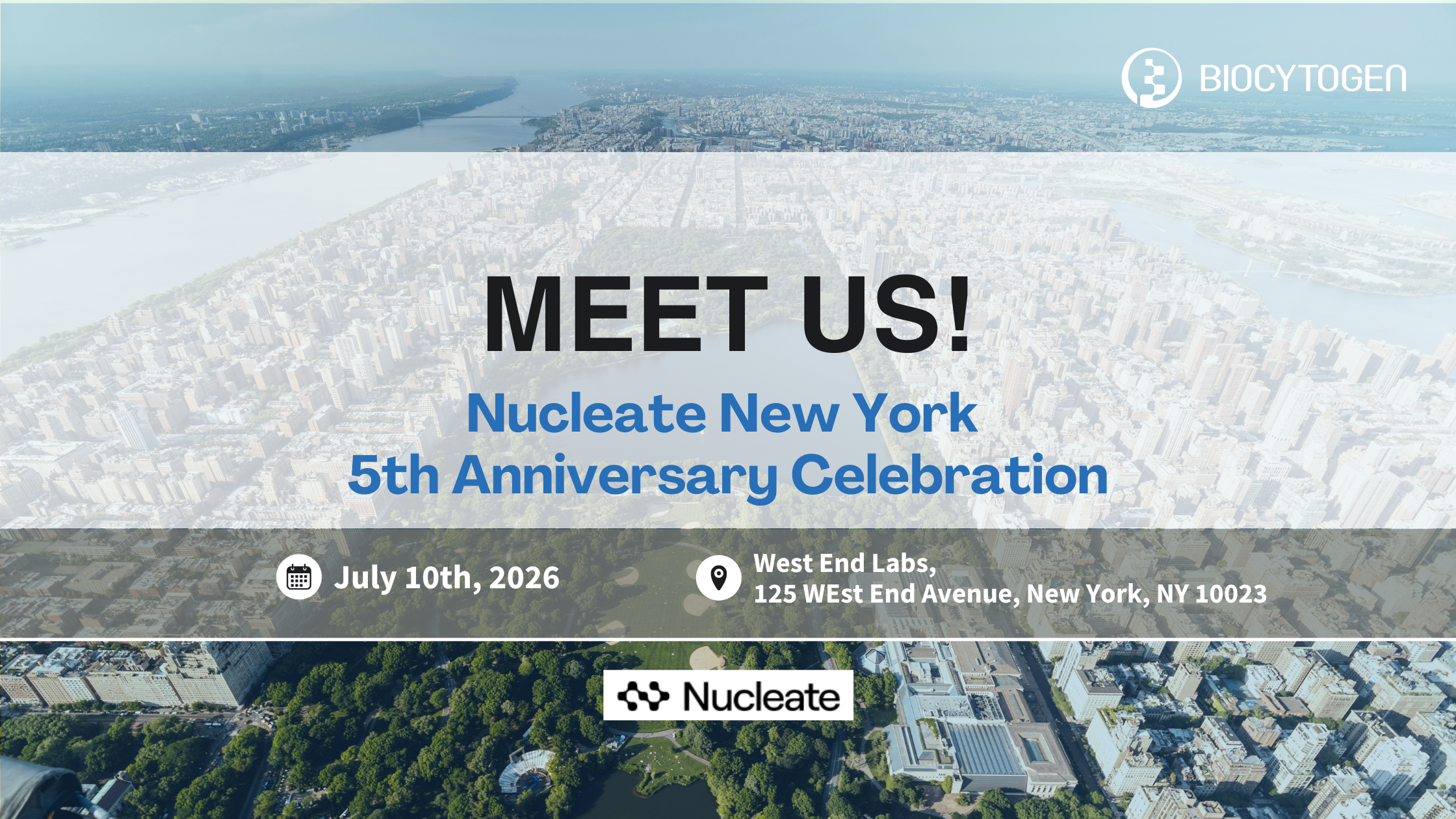 Join BIOCYTOGEN at Nucleate New York 5th Anniversary
