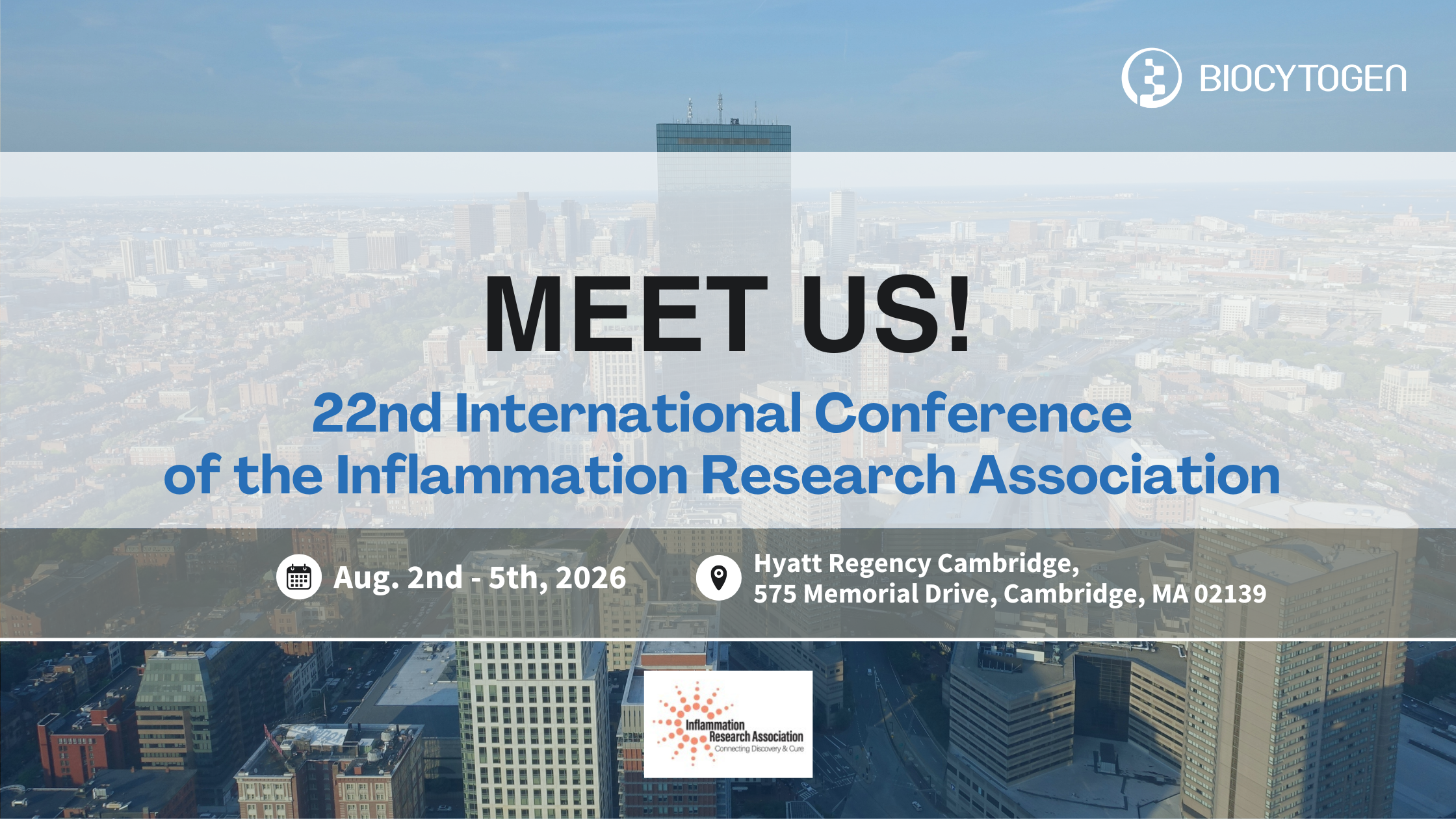 Join BIOCYTOGEN at the 22nd International Conference of the Inflammation Research Association