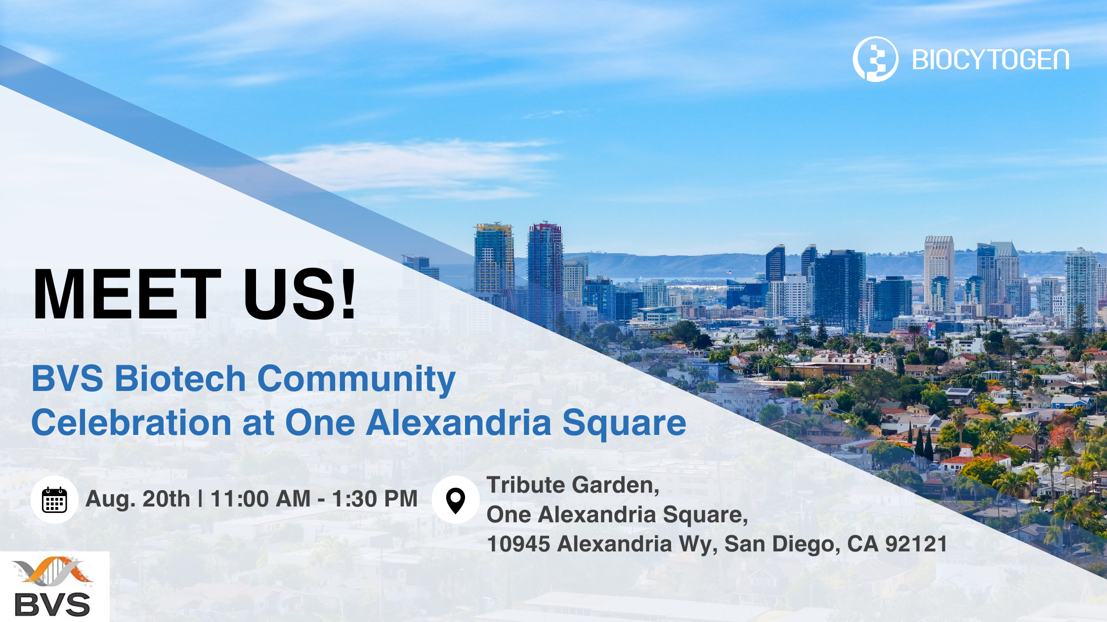 Join BIOCYTOGEN at the BVS Biotech Community Celebration at One Alexandria Square