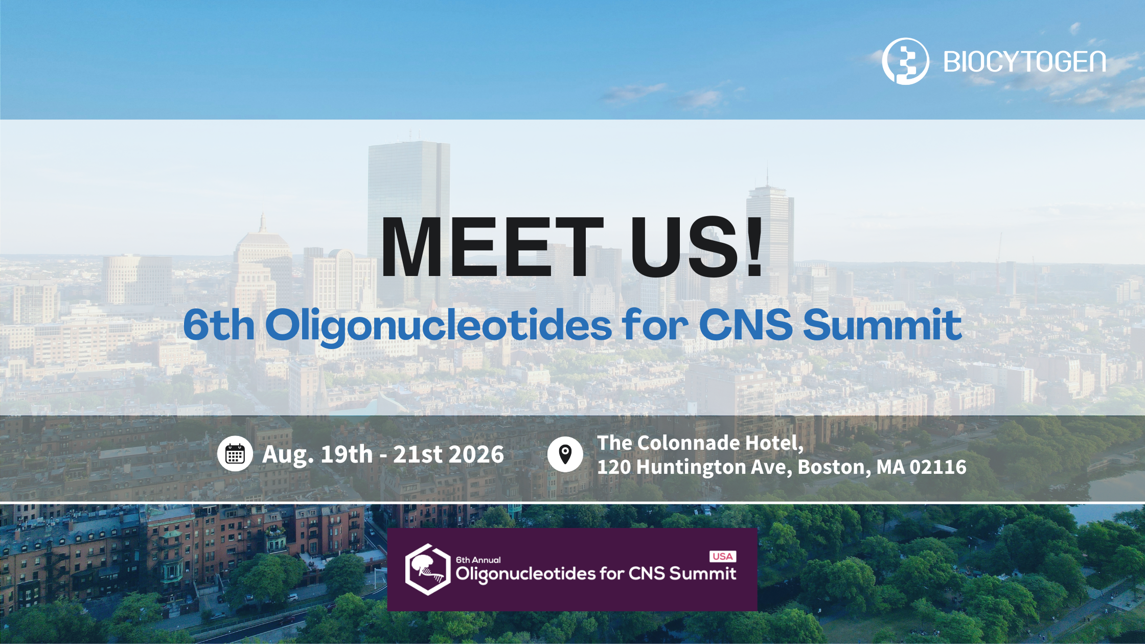 Join BIOCYTOGEN at the 6th Oligonucleotides for CNS Summit