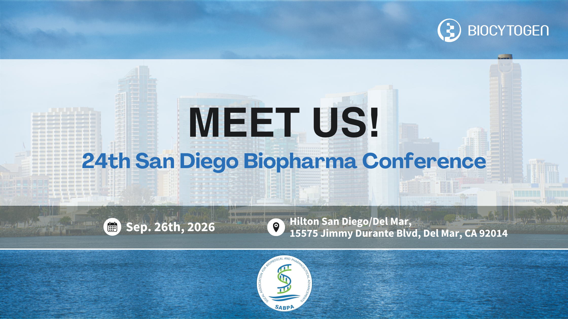 Join BIOCYTOGEN at the SABPA 24th San Diego Biopharma Conference