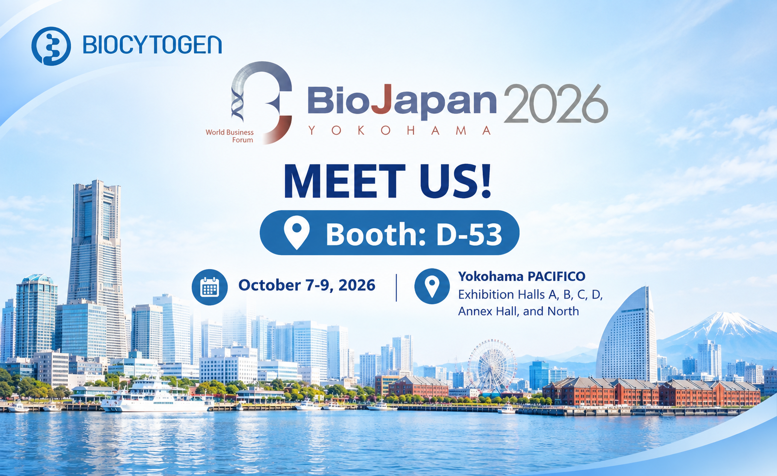 Join BIOCYTOGEN at BioJapan 2026