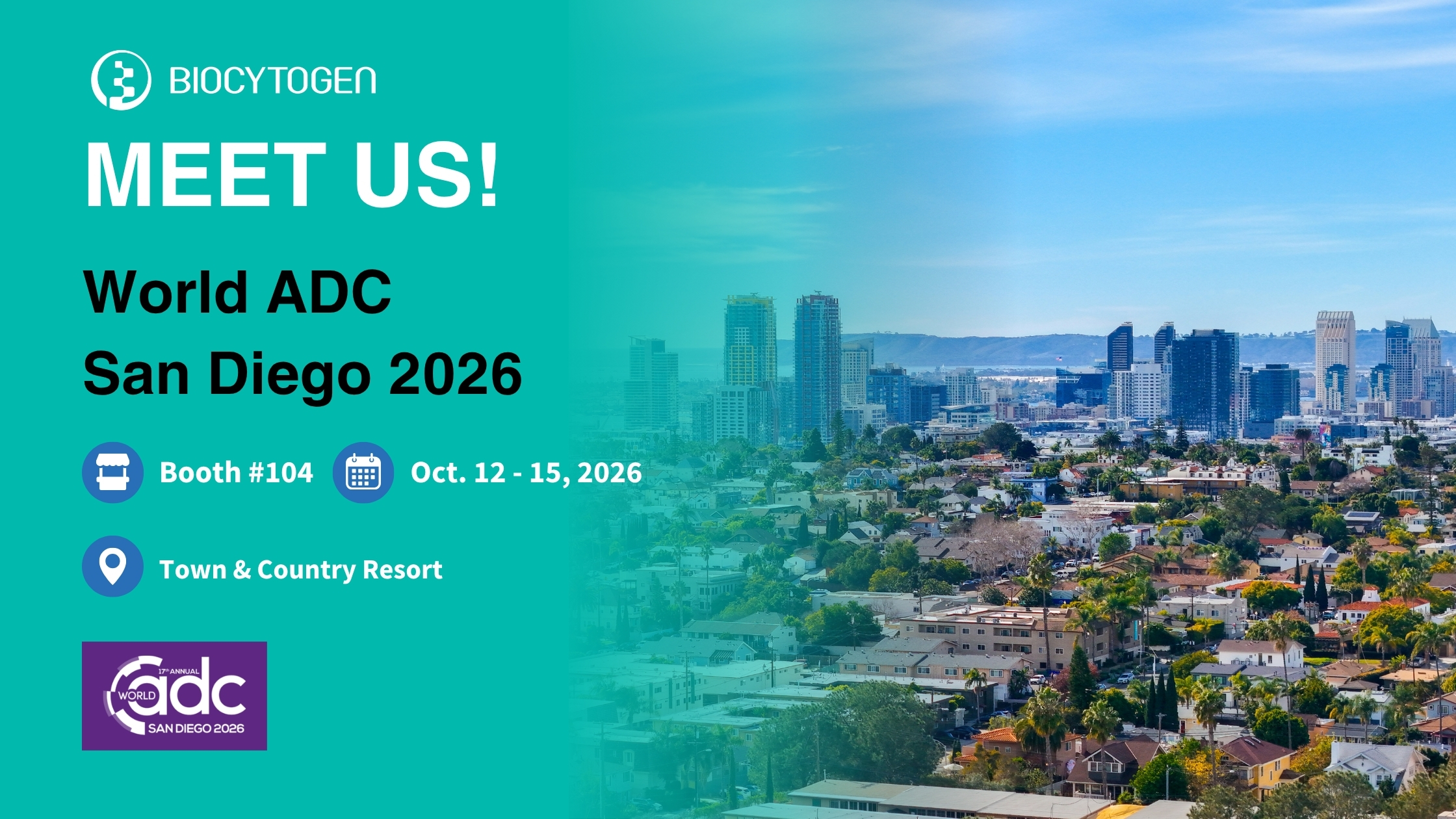 Join BIOCYTOGEN at 17th World ADC San Diego