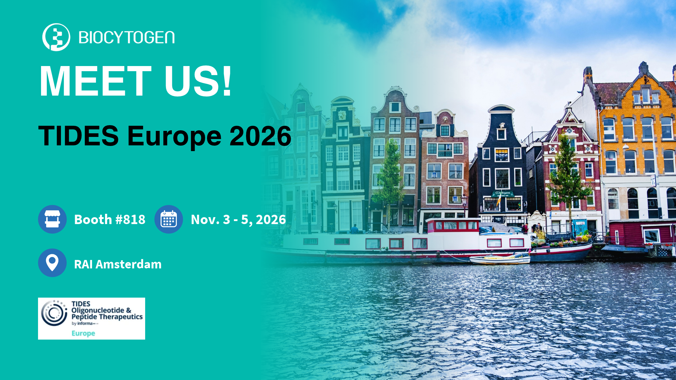 Join BIOCYTOGEN at TIDES Europe 2026
