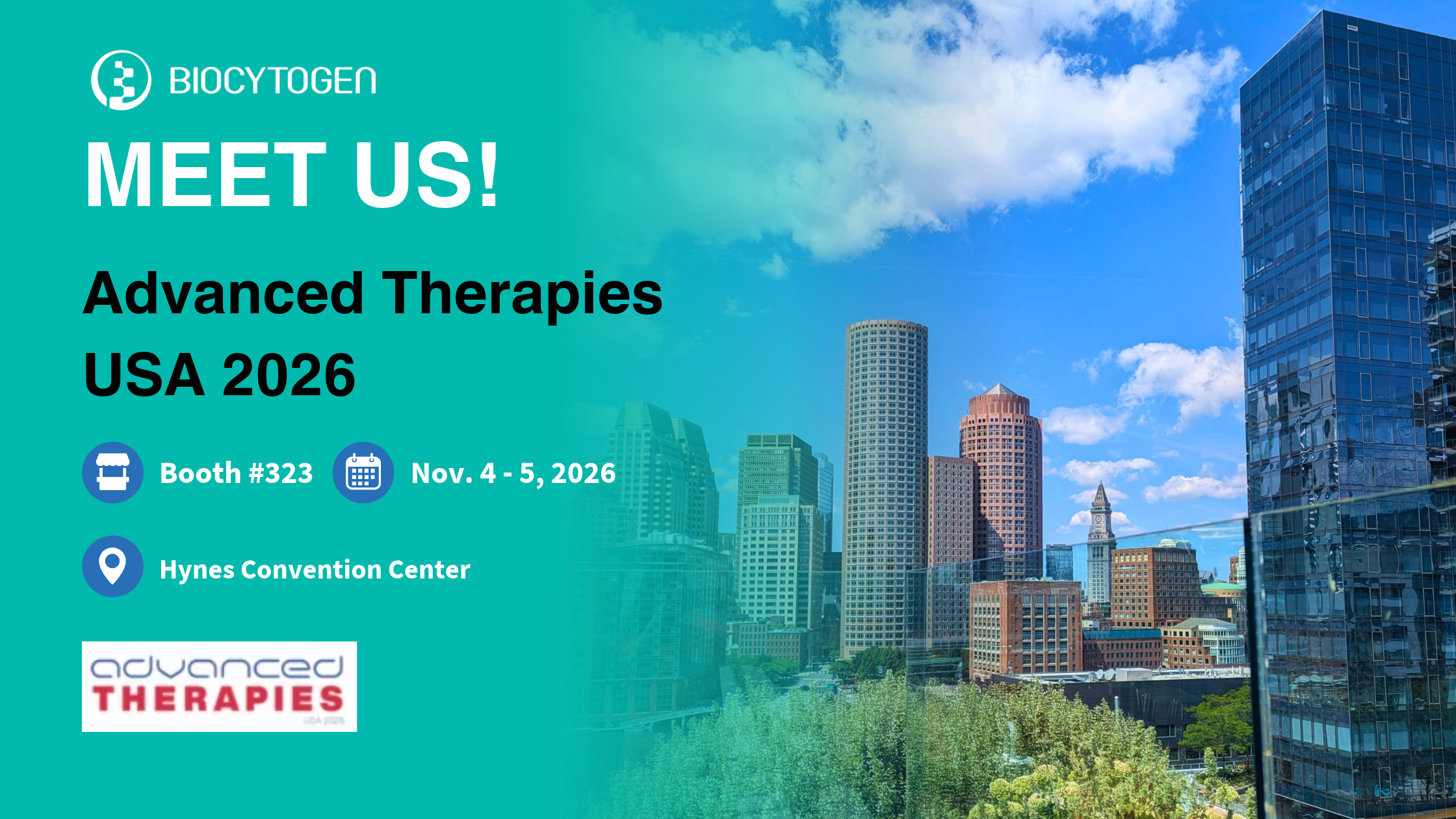 Join BIOCYTOGEN at Advanced Therapies