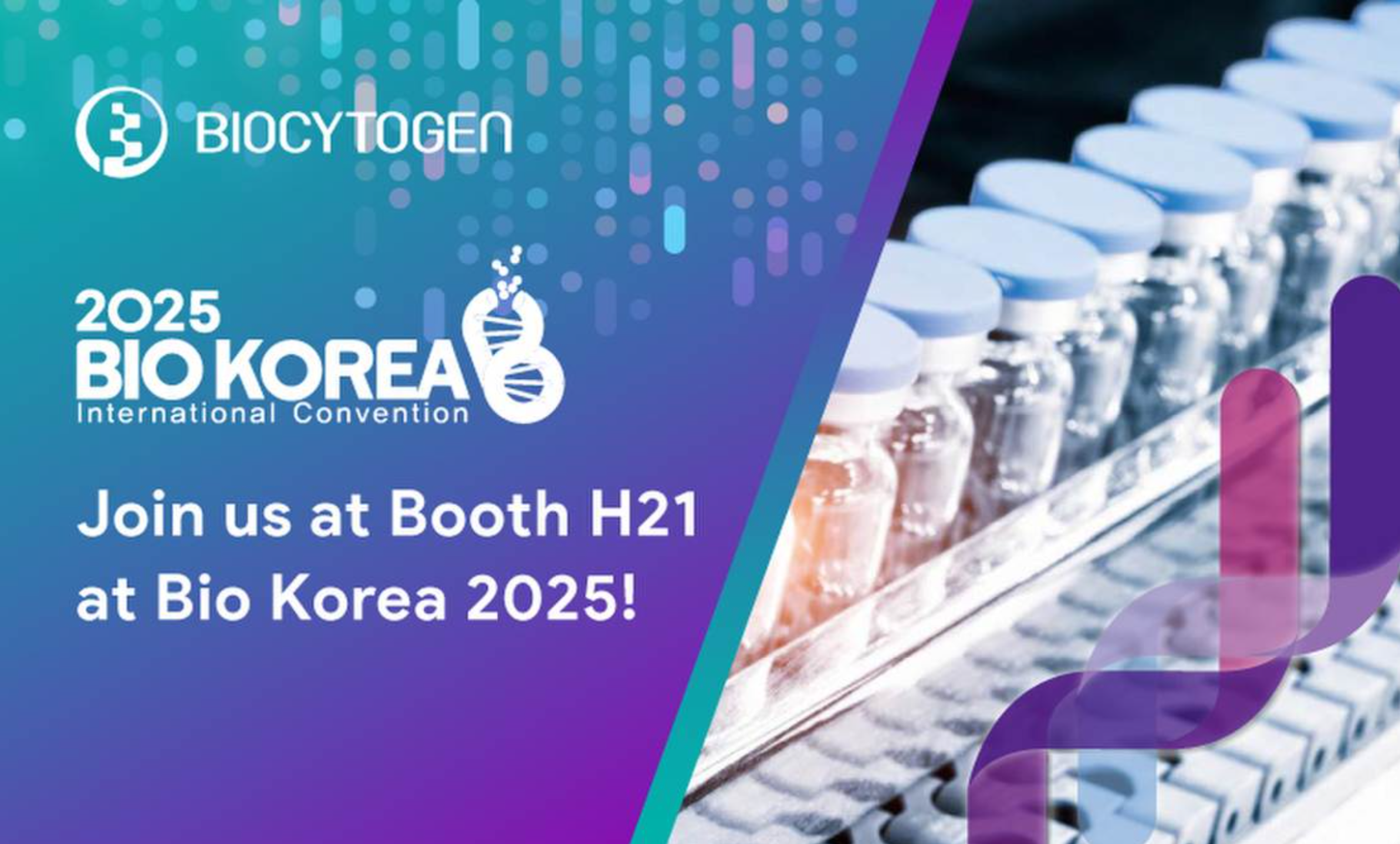 Join us at Bio Korea 2025 Booth H21