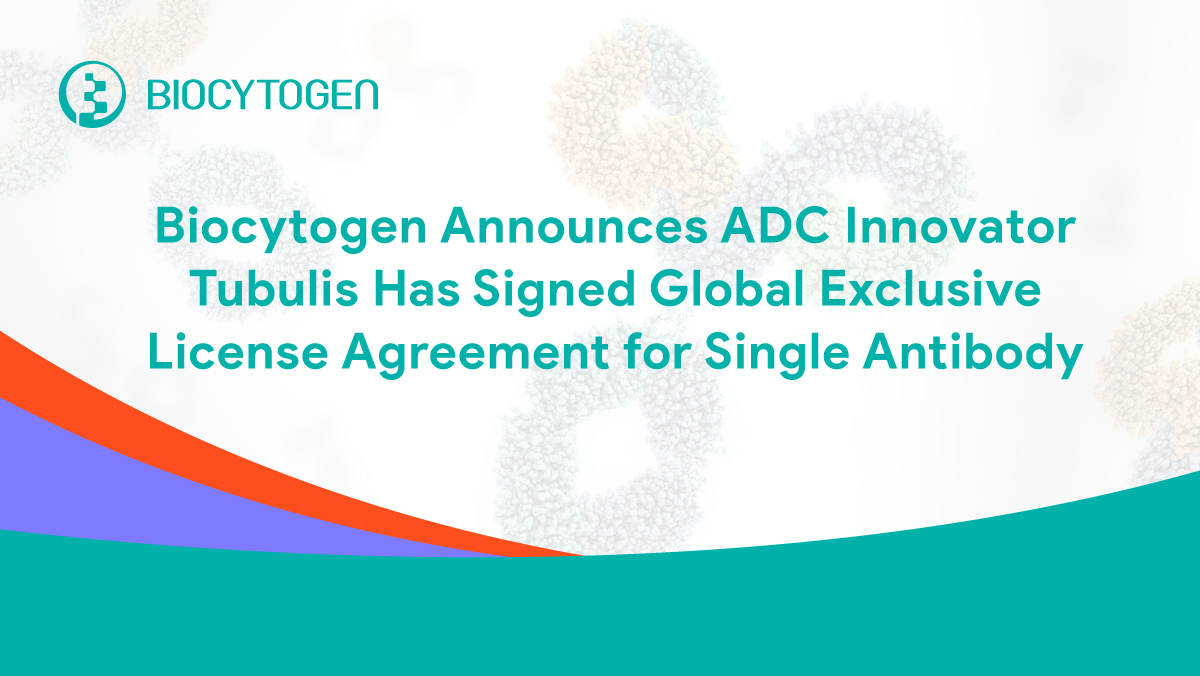 Biocytogen Announces ADC Innovator Tubulis Has Signed Global Exclusive License Agreement for Single Antibody