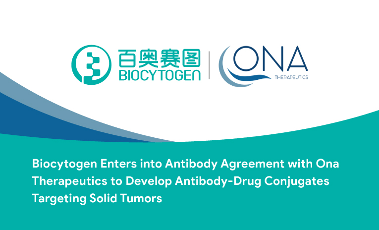Biocytogen Enters into Antibody Agreement with Ona Therapeutics to Develop Antibody-Drug Conjugates Targeting Solid Tumors