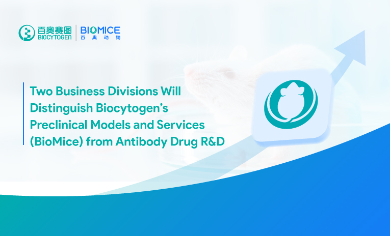 Biocytogen Establishes Two Business Divisions to Distinguish Preclinical Models and Services (BioMice) From Antibody Drug R&D