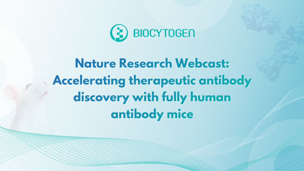 Nature Research Webcast: Accelerating therapeutic antibody discovery with fully human antibody mice