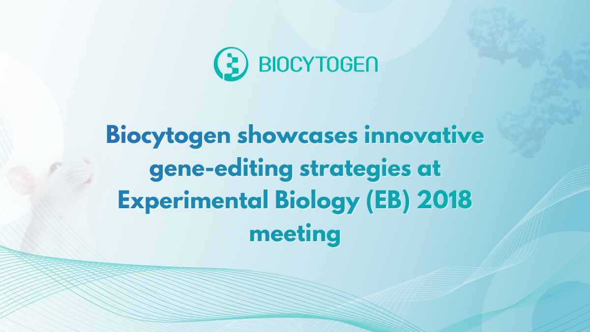 Biocytogen showcases innovative gene-editing strategies at Experimental Biology (EB) 2018 meeting