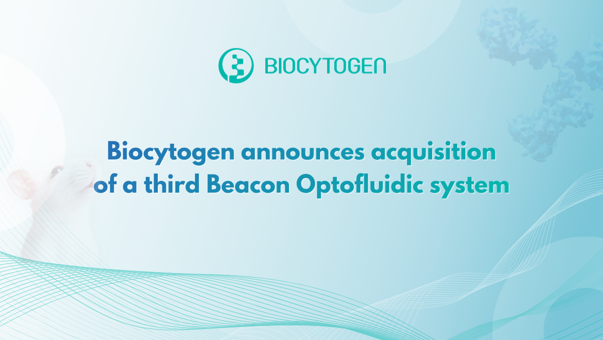 Biocytogen announces acquisition of a third Beacon Optofluidic system