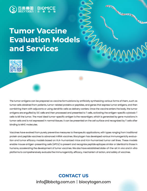 Tumor Vaccine Evaluation Models and Services