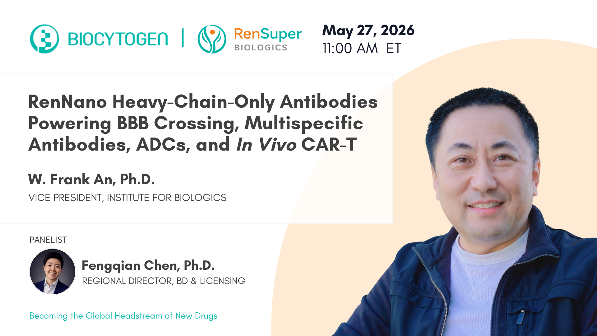 RenNano Heavy-Chain-Only Antibodies Powering BBB Crossing, Multispecific Antibodies, ADCs, and In Vivo CAR-T